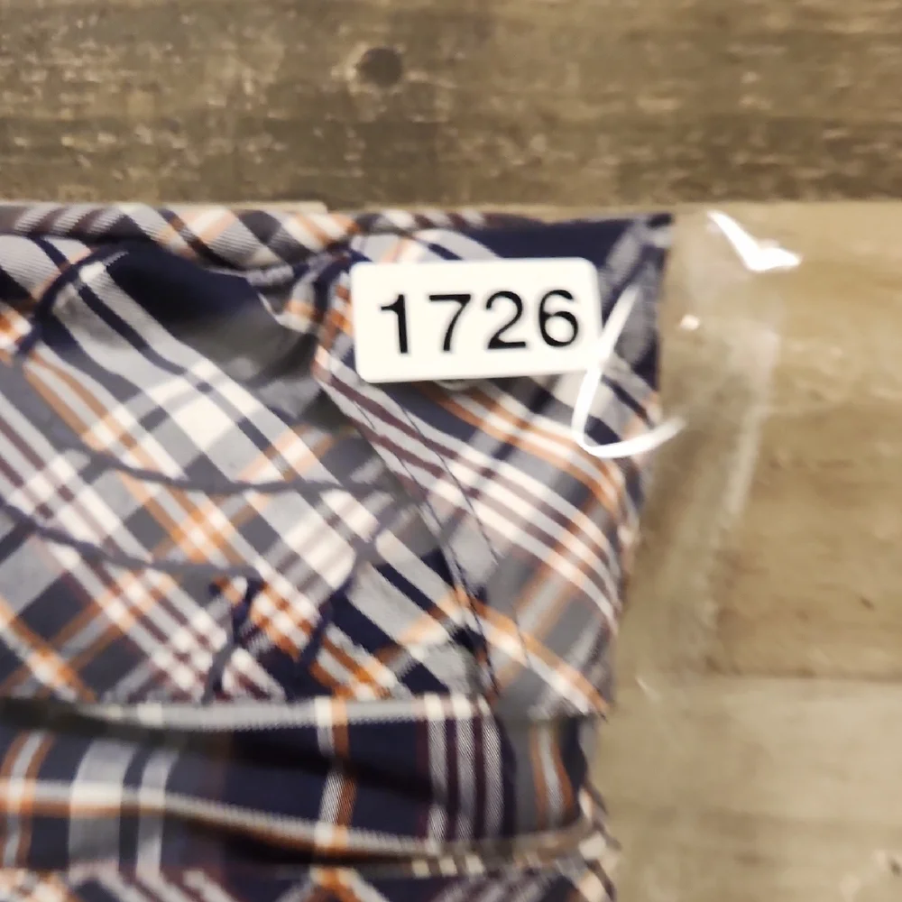 True Religion Plaid Shirt Blue and White Button Down Shirt Mens 3XL‎